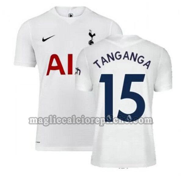 prima maglie calcio tottenham hotspur 2021 2022 tanganga 15 bianco