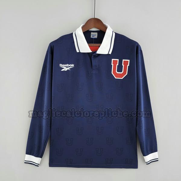 prima maglie calcio universidad de chile 1998 manica lunga blu