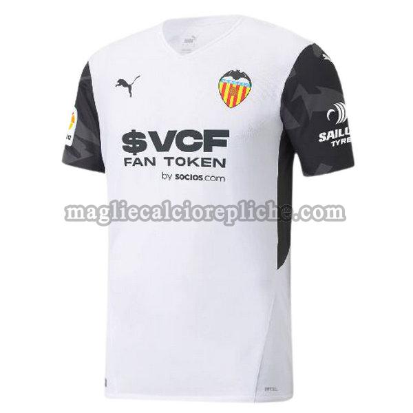 prima maglie calcio valencia 2021 2022 thailandia bianco