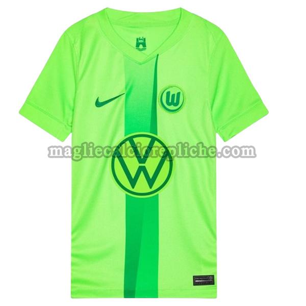 prima maglie calcio vfl wolfsburg 2024 2025 thailandia verde