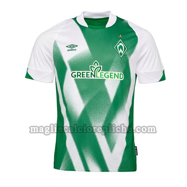 prima maglie calcio werder brema 2022 2023 thailandia verde bianco