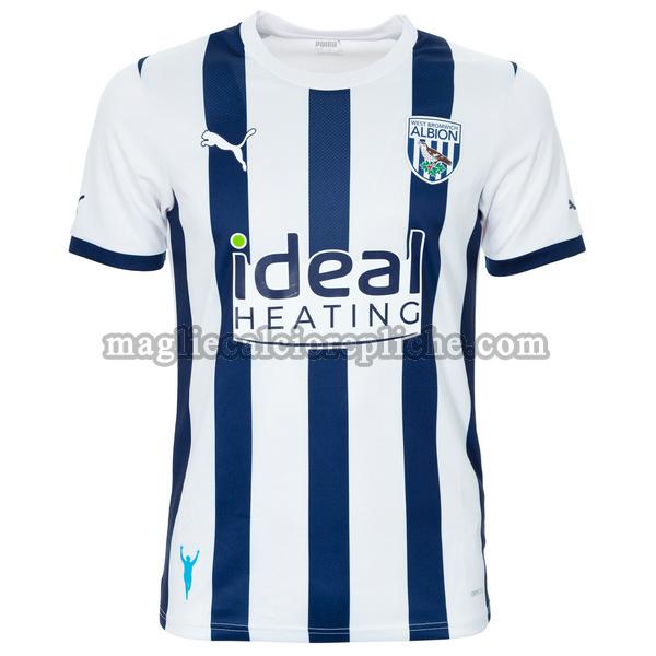 prima maglie calcio west bromwich 2023 2024 thailandia bianco