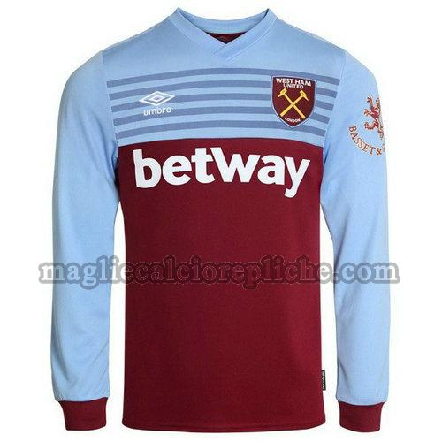 prima maglie calcio west ham 2019-2020 manica lunga