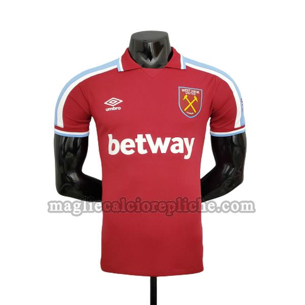 prima maglie calcio west ham 2021 2022 player rosso