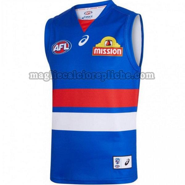 prima maglie calcio western bulldogs 2019 blu