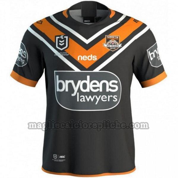 prima maglie calcio wests tigers 2019 nero