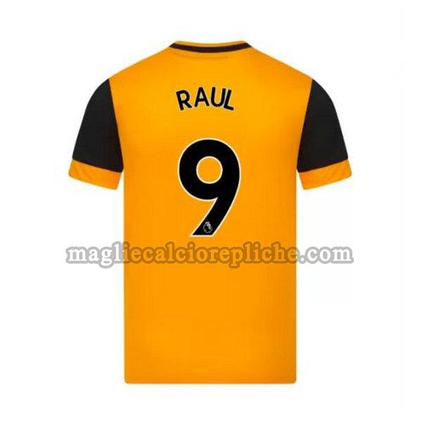 prima maglie calcio wolverhampton 2020-2021 raul 9 giallo