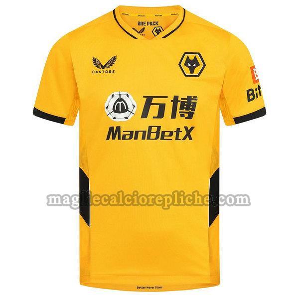 prima maglie calcio wolverhampton 2021 2022 thailandia giallo