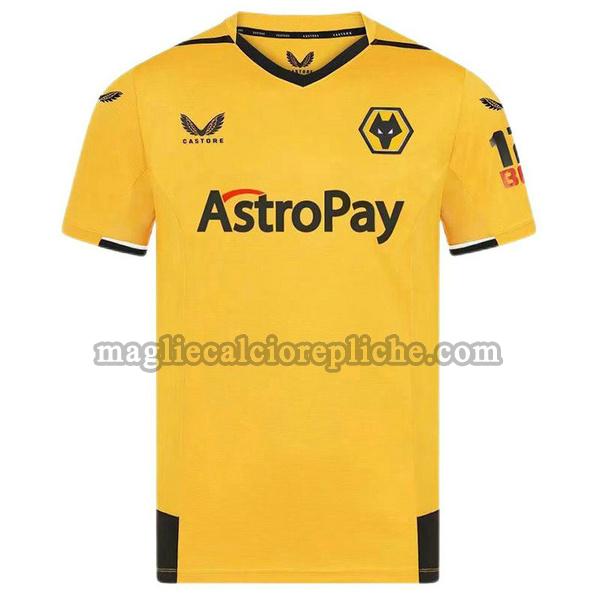 prima maglie calcio wolverhampton 2022 2023 thailandia giallo