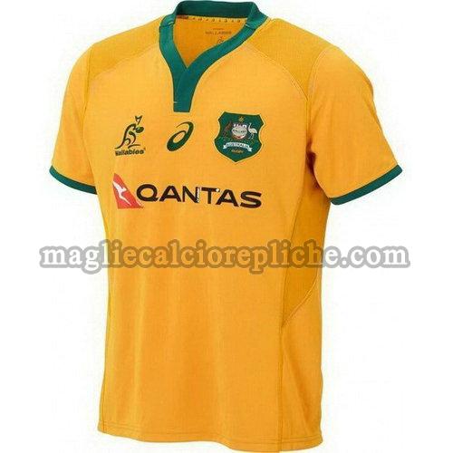 prima maglie rugby calcio australia 2018 giallo