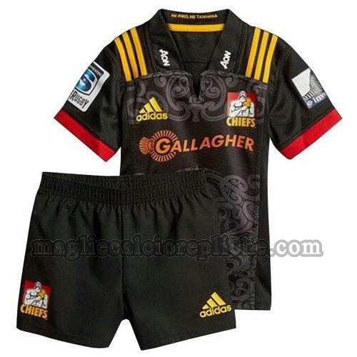 prima maglie rugby calcio bambino chiefs 2018 nero