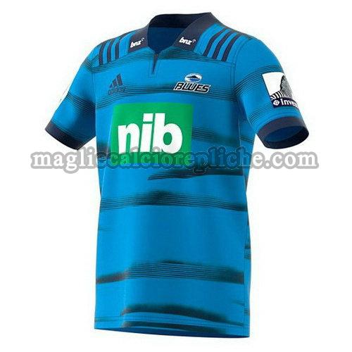 prima maglie rugby calcio blues 2018 blu