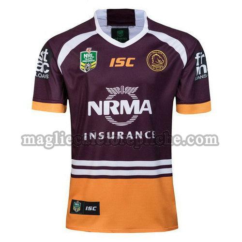 prima maglie rugby calcio brisbane broncos 2018 porpora