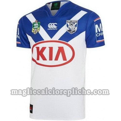 prima maglie rugby calcio canterbury bankstown bulldogs 2017-2018 bianco