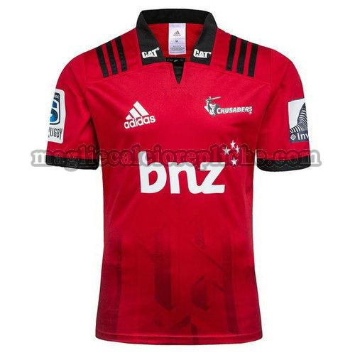 prima maglie rugby calcio crusaders 2018 rosso