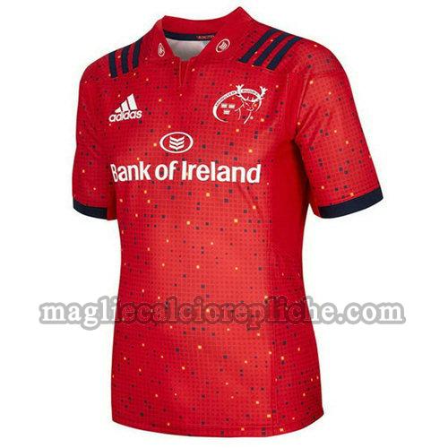 prima maglie rugby calcio munster 2018-2019 rosso