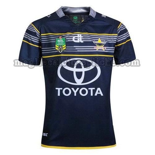 prima maglie rugby calcio north queensland cowboys 2017-2018 blu