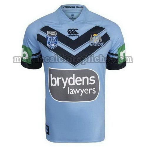 prima maglie rugby calcio nsw blues 2018 blu