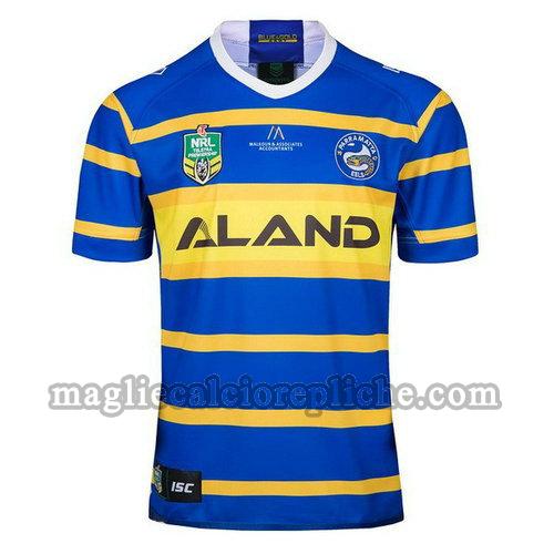 prima maglie rugby calcio parramatta eels 2018 blu