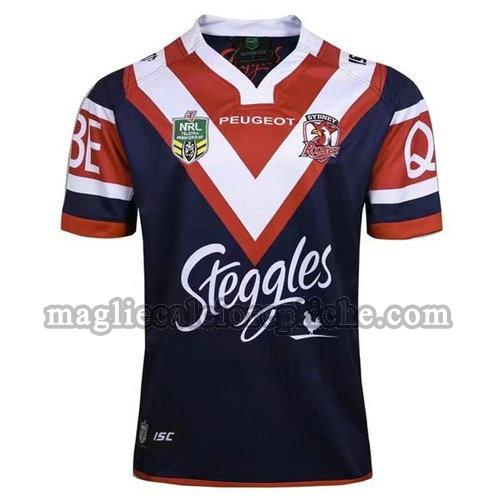 prima maglie rugby calcio sydney roosters 2017 blu