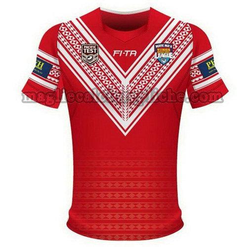 prima maglie rugby calcio tonga 2018 rosso