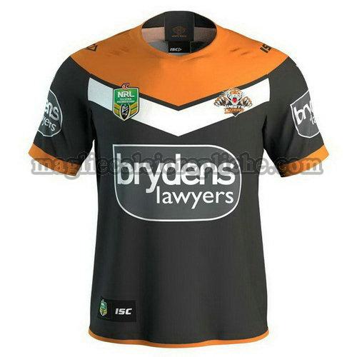 prima maglie rugby calcio wests tigers 2018 nero