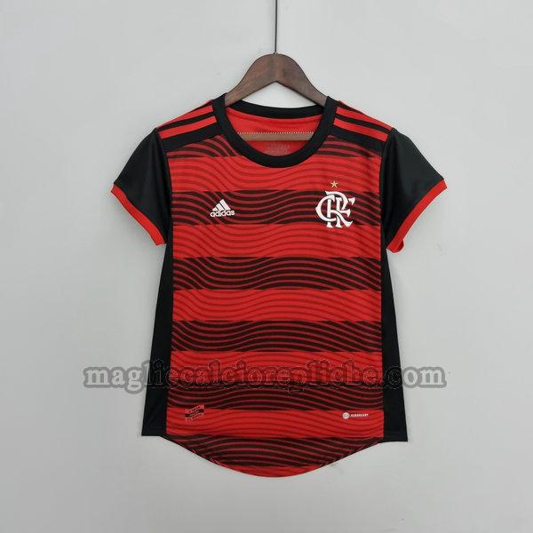 prima magliette calcio donna flamengo 2022 2023 rosso nero