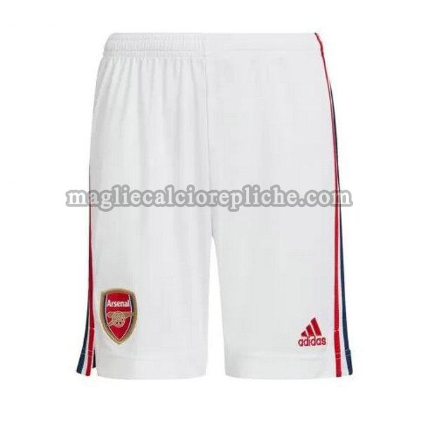 prima pantaloncini calcio arsenal 2021 2022 bianco