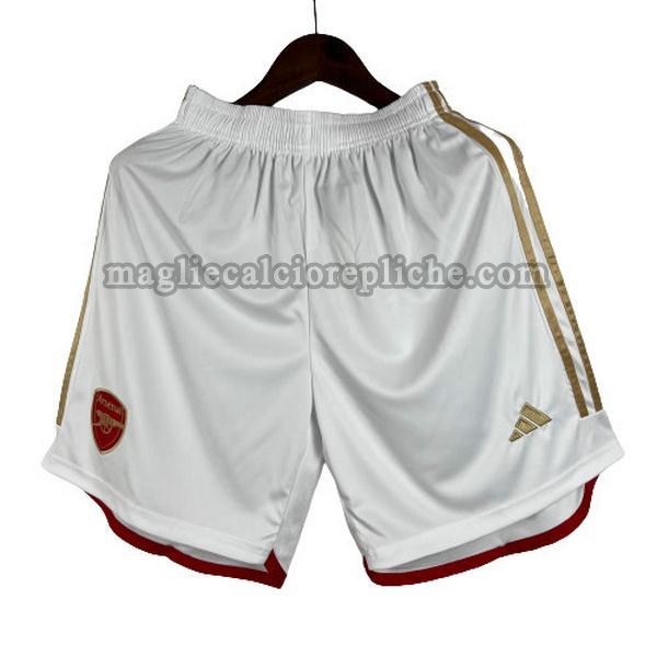 prima pantaloncini calcio arsenal 2023 2024 bianco