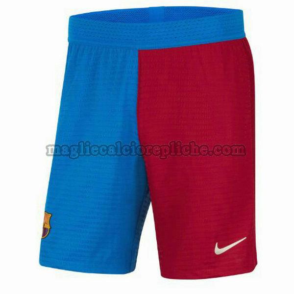 prima pantaloncini calcio barcellona 2021 2022 rosso blu