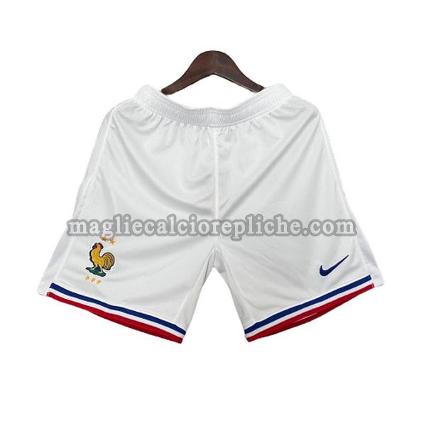 prima pantaloncini calcio francia 2024 bianco