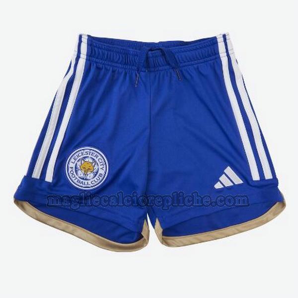 prima pantaloncini calcio leicester city 2023 2024 blu