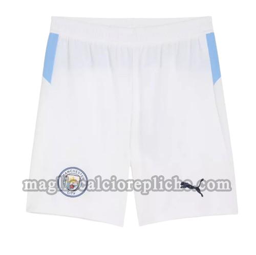 prima pantaloncini calcio manchester city 2025 2026 bianco