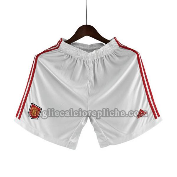 prima pantaloncini calcio manchester united 2022 2023 bianco