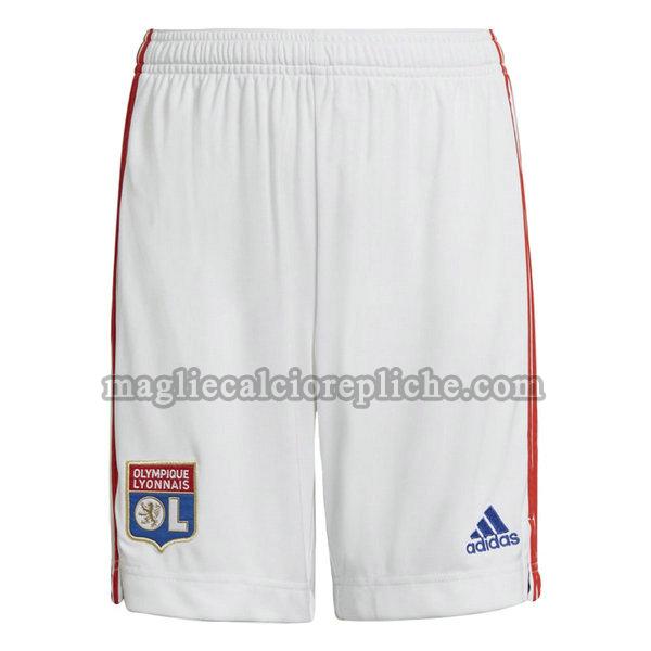 prima pantaloncini calcio olympique lyon 2021 2022 bianco