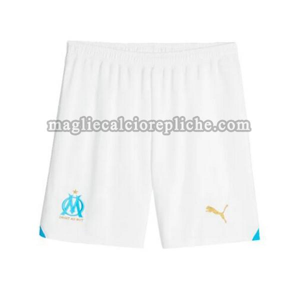 prima pantaloncini calcio olympique marsiglia 2023 2024 bianco