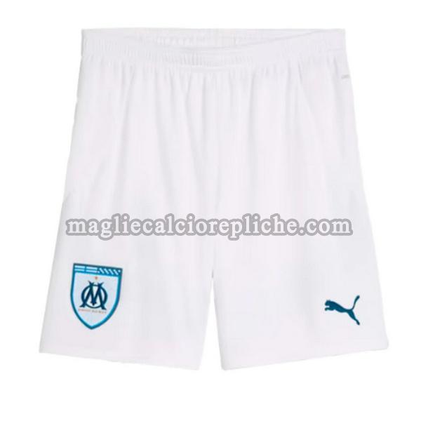 prima pantaloncini calcio olympique marsiglia 2024 2025 bianco