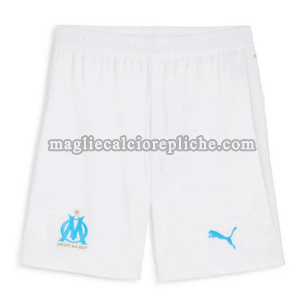 prima pantaloncini calcio olympique marsiglia 2025 2026 bianco