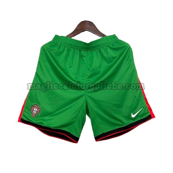 prima pantaloncini calcio portogallo 2024 verde