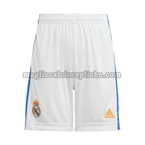 prima pantaloncini calcio real madrid 2021 2022 bianco