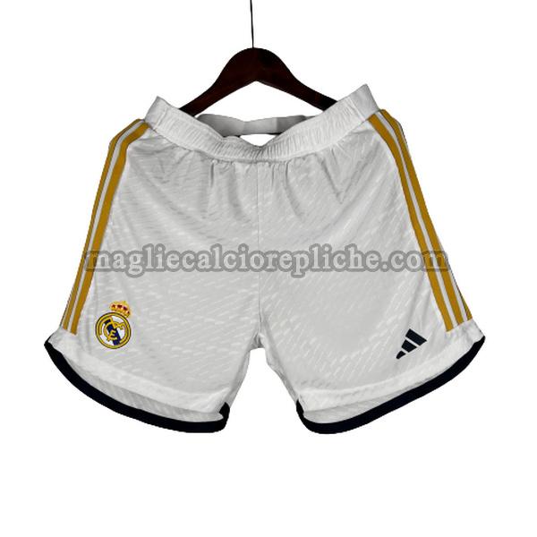 prima pantaloncini calcio real madrid 2023 2024 bianco