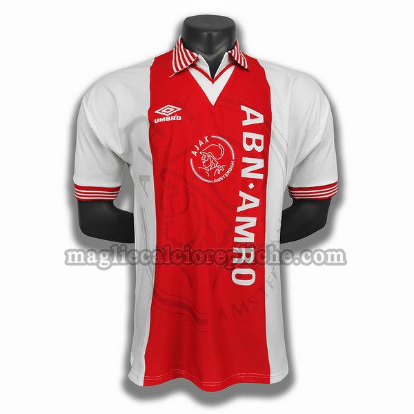 prima player maglie calcio ajax 1994 95 rosso