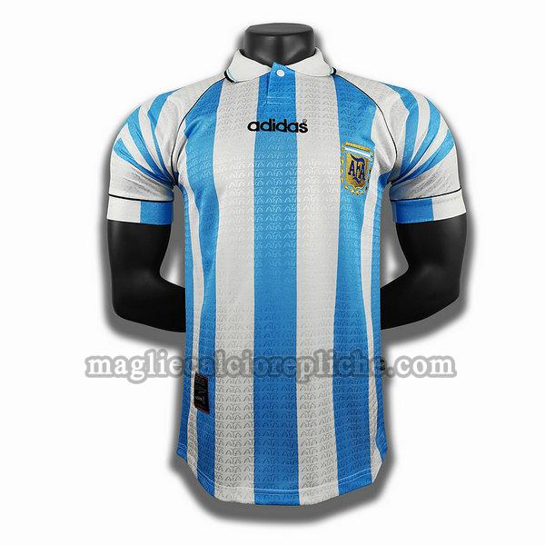 prima player maglie calcio argentina 1994 1996 bianco blu