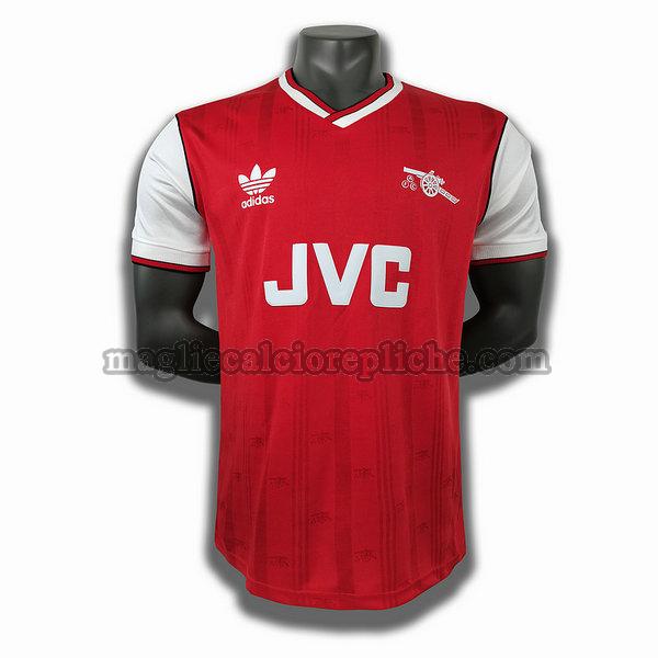 prima player maglie calcio arsenal 1986 rosso