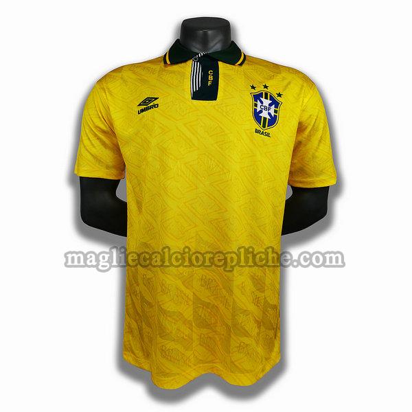 prima player maglie calcio brasile 1991 1993 giallo