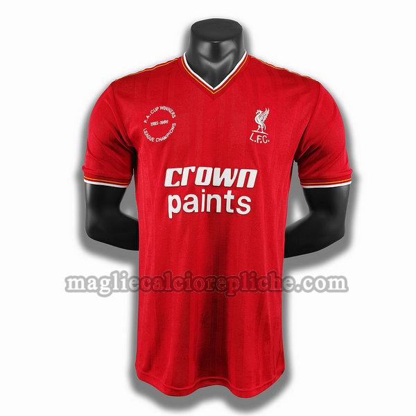 prima player maglie calcio liverpool 1985 1986 rosso