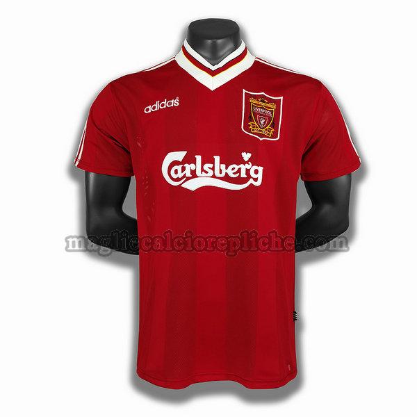 prima player maglie calcio liverpool 1995 rosso