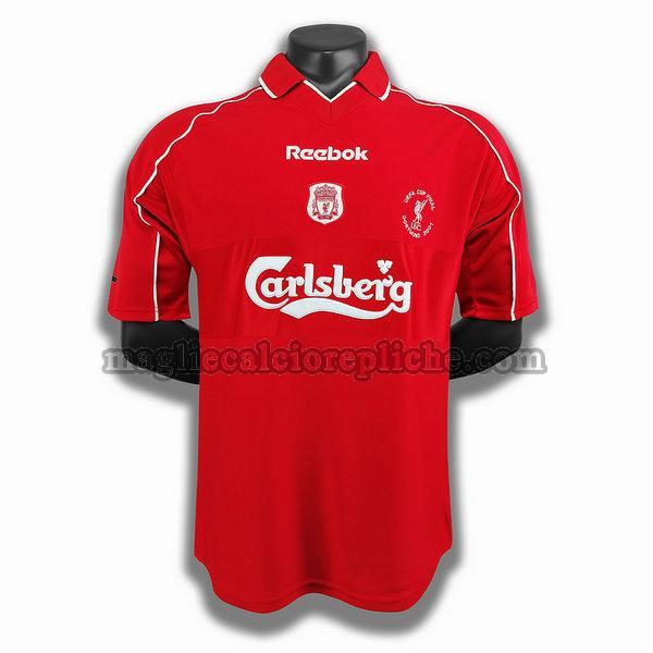 prima player maglie calcio liverpool 2000 2001 rosso