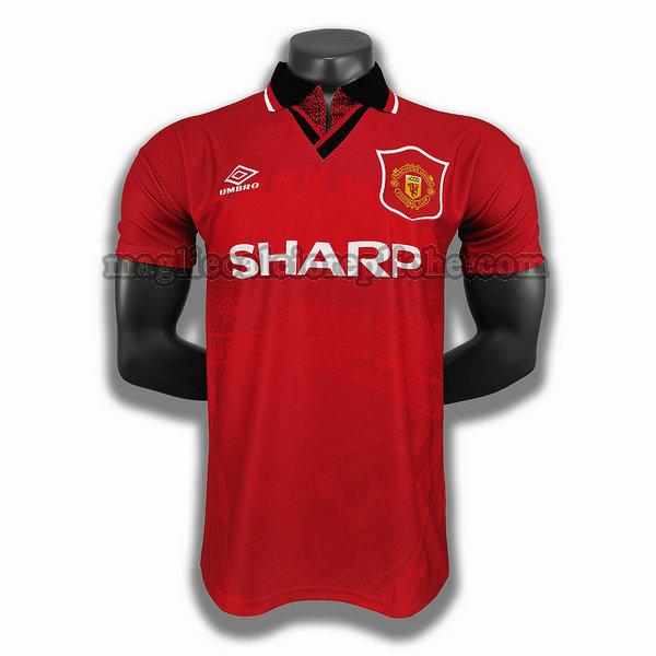 prima player maglie calcio manchester united 1994 1996 rosso