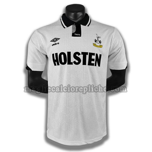 prima player maglie calcio tottenham hotspur 1990 bianco